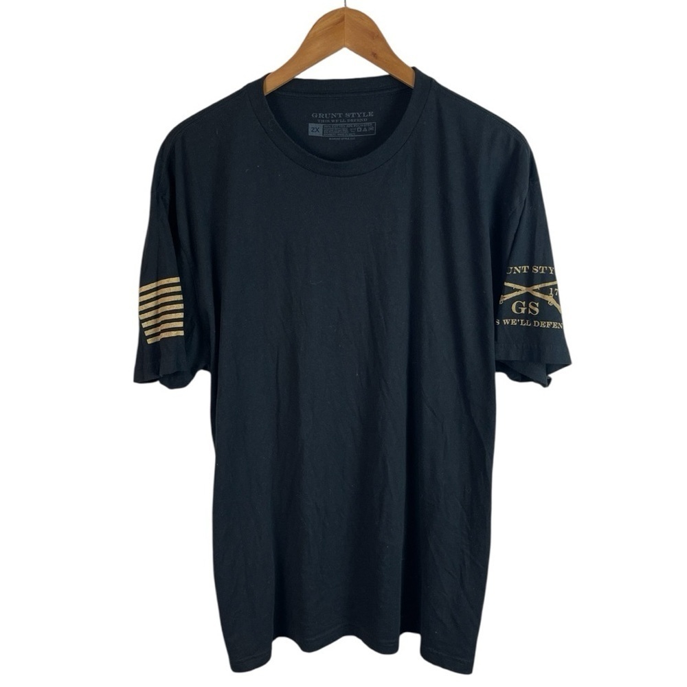 TS1100 Men’s Grunt Style This We Will Defend Military USA T Shirt 2XL